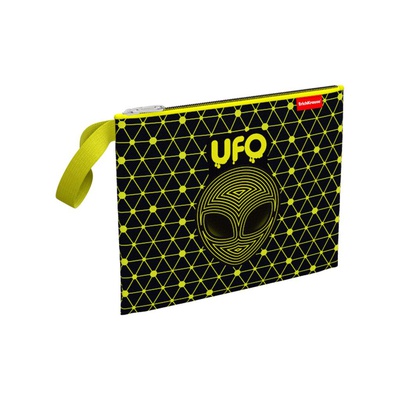 Папка для тетрадей 1 отделение А5+, ErichKrause® UFO, текстильная, на молнии, [ЕК52688]