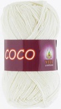 Пряжа Vita Coco 50г/240м (100%хлопок), молочный 3853
