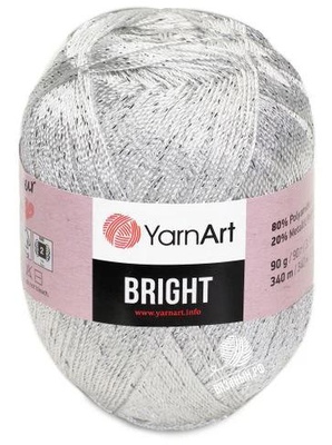 Пряжа YarnArt Bright 90г/340м (80% полиамид, 20% металлик полиэстер) 128