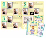 Плакат будущей мамочки в папке "Мы ждём тебя малыш" для вклейки фото и записей на каждый месяц + наклейки Сима 1267950