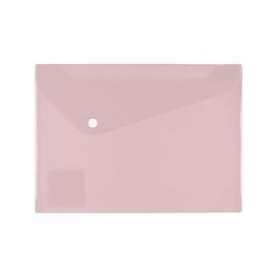 Папка на кнопке А5 180 мкм, непрозрачная диагональ, персиковая , Expert Complete Trend "Pastel" ЕС21017213