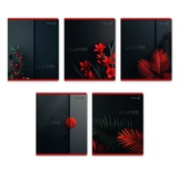 Тетрадь  96 л. клетка скоба Svetoch "Тень полуночного сада", софт-тач ламинация+выборочный лак, 96Т17_01004