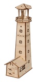 Сборная модель (фанера) Путеводный маяк, 32,4*8,2*16,2см, 42 детали, Rezark, 5+ [MRZ-02]