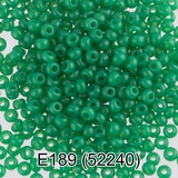 Бисер стеклянный GAMMA 5гр непрозрачный, зеленый, круглый 10/*2,3мм, 1-й сорт Чехия, Е189 (52240)