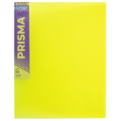 Папка с пружинным скоросшивателем Expert Complete PRISMA NEON, 20мм, 700мкм ( до 120 листов), желтый  EC210500009