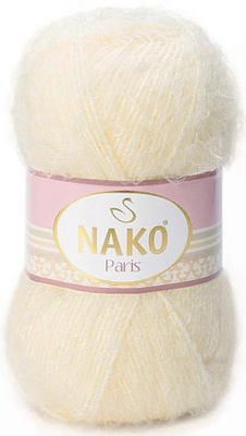 Пряжа NAKO PARIS 100г/245м (60%полиамид/40%акрил), молочный [2098]
