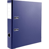Папка-регистратор 50мм Attomex, PVC c металлической окантовкой нижней кромки, наварной карман с этикеткой, синяя 3093702