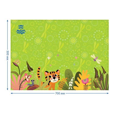 Клеёнка для труда 50*70 см, ПВХ  с рисунком "Тигр",  Мульти-Пульти CH_50245