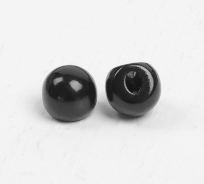 Глазки пришивные, набор 10 шт, d=0,6 см, цвет черный, 4301334