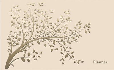 Планинг полудат. 192стр., 220*135мм Золотая ветвь Феникс+ 43252