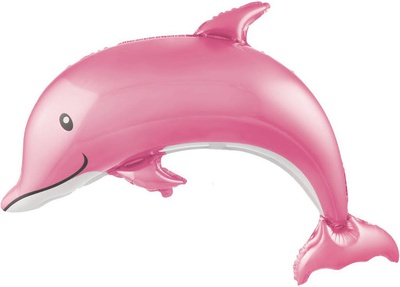 Шар воздушный (фигурный) 117см "Счастливый дельфин", цвет в ассортименте 1202-2731