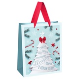 Пакет подарочный ламинированный 18*23*10см MESHU "Christmas wish", матовая ламинация, MS_66103