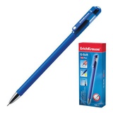 Ручка гелевая 0,5мм синяя ERICH KRAUSE "G-SOFT", корпус прорезенненый, ЕК39206/ЕК46793