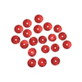 Пайетки рефленые Астра, 10 мм, 10г, красный, в пластиковом пакете с блистерным подвесом, [3]