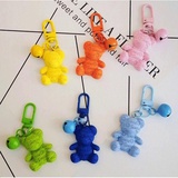 Брелок каучуковый deVENTE. Teddy Bears, 35*10*80см, с металлическим карабином и колокольчиком, с декорированной петлей, ассорти 4 цвета, 9020405