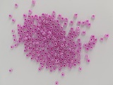 Стеклянный бисер 25г (крупный) непрозрачный розово-сиреневый (Б028)