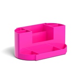 Подставка настольная ErichKrause "Виктория Neon Solid", без наполнения, розовый ЕК51485