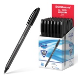 Ручка шариковая 1мм черная ErichKrause® U-108 Original Stick, Ultra Glide Technology, трехгранная, корпус прозрачный, [ЕК47596]