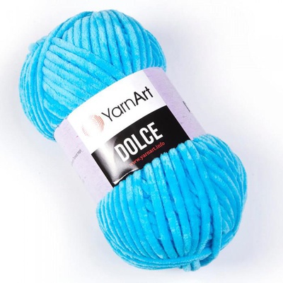 Пряжа YarnArt DOLCE 100г/120м (100% микрополиэстер), небесно-голубой [758]