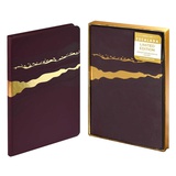 Ежедневник недатированный А5 120л. линия, Escalada "Софт-тач бордовый", кожзам, твердый переплёт, тиснение 3D-фольгой, 70600