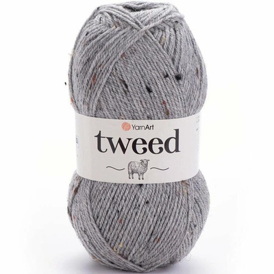 Пряжа Yarnart Tweed 100г/280м (30% шерсть, 5% вискоза, 65% акрил), св.серый  226