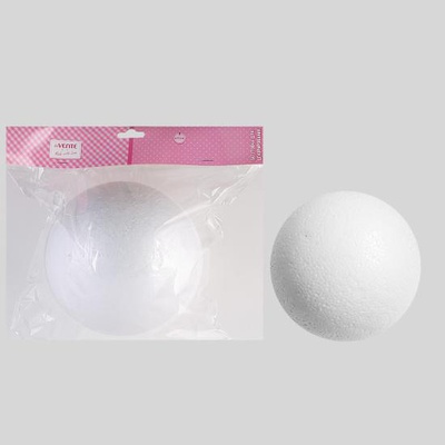 Набор заготовок для декорирования deVENTE. DIY: шары из пенопласта, d=17,5 см, 1 шт. в пластиковом пакете с блистрным подвесом, 8003302