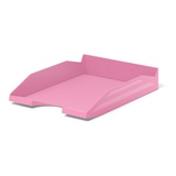 Лоток для бумаг горизонтальный пластик А4 ErichKrause® Office, Pastel, розовый, ЕК55542