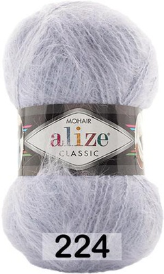 Пряжа Ализе Mohair Classic new 100гр/200м (51%акрил / 25%мохер / 24%шерсть) 224