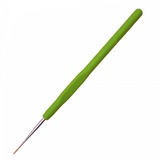 Крючок для вязания (13,5см) (1,2мм) Maxwell никель/зеленый, с золотой головкой  [MAXW.8202]