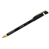 Ручка шариковая 0,7мм черная Berlingo xGold, игольчатый стержень, грип, металлический наконечник, 243018