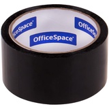 Клейкая лента 48мм*40м, 45мкм, OfficeSpace черная, шк 256533