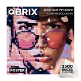 Фото-Конструктор, QBRIX -Poster, 40*40 см, 3500 кубиков, Собери свое селфи, 14+ 50003