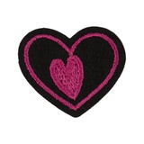 Термоаппликация 3,5х4см Сердце двойное, L №02, Gamma L028