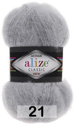 Пряжа Ализе Mohair Classic new 100гр/200м (51%акрил / 25%мохер / 24%шерсть) (21)