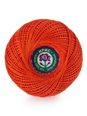 Нитки д/вязания Ирис 25г/150м (100%хлопок) С-Пб,  1608