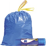 Мешки для мусора с завяз. 65л.15шт. рулон CleanLad, ПНД 60х70см 12мкм тип дна прямой, синие, 9050712