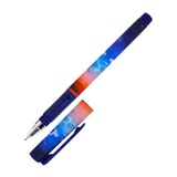 Ручка шариковая на масляной основе 0,7мм синяя Lorex Elegance. ART "Double Soft", с металлиеским наконечником, резиновый грип, прорезиненный корпус, LXOPDS-SS1
