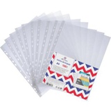 Папки- файлы перфорированные А4  20мкм, 100шт Attomex ЭКОНОМ апельсиновая корка, матовая фактура, 3050903