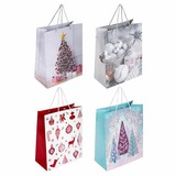 Пакет ламинированный новогодний, 260*130*320 мм (L), "Collection Large", ЗОЛОТАЯ СКАЗКА, дизайн в ассортименте, 591954