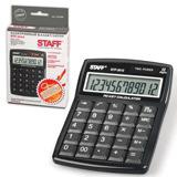Калькулятор настольный STAFF STF-3012, 12 разрядов, двойное питание  [250288]