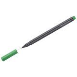Ручка капиллярная Faber-Castell "Grip Finepen"  0,4 мм, изумрудно-зеленая, трехгранная,  151663