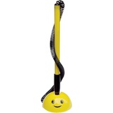 Ручка шариковая на самоклеящейся подставке 0,5мм синяя, пружина, Аttomex Smile корпус желтый, 5072602