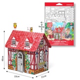 Сборная модель (картон) для раскрашивания Artberry® Forest house, 48*33*21см, (пакет с подвесом), 3+ [ЕК54380]