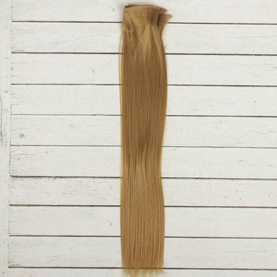 Волосы - тресс для кукол "Прямые" длина волос 40 см, ширина 50 см, №22Т, 2294381