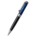 Ручка шариковая подарочная поворотная Manzoni Rimini, синяя, цв. корпуса синий акрил, в футляре KR011B-06,  [035481]