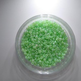 Стеклянный бисер Colibry 20г непрозрачный блестящий светло-зеленый (65,5)