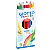 Карандаши  24 цв. Giotto. Colors, шестигранные, заточенные, в картонной коробке, [276700]