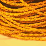Шнур плетеный 5м, искус.кожа ,3мм ,21 оранжевый