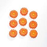 Набор объемных фигурок (полирезин) Цветок оранжевый 9шт. 63805401 [7705414]