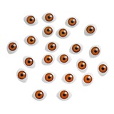 Глазки пластиковые, набор 6 шт, размер 1 шт 0,9 см, цвет карий, 2794106